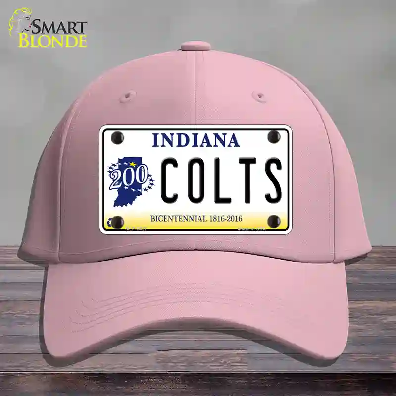 Colts Indiana Bicentennial Novelty License Plate Hat Cotton / Pink