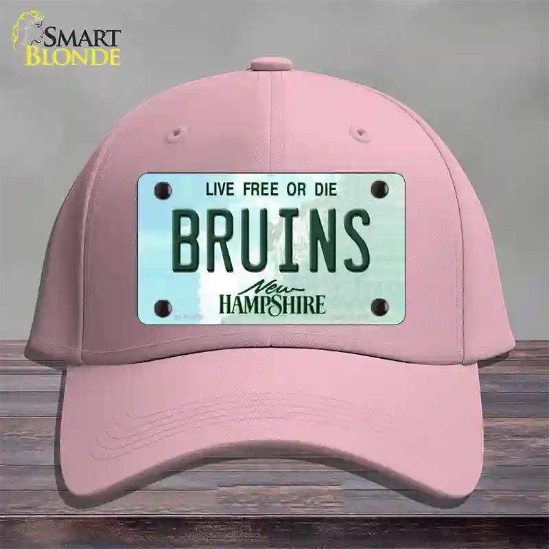 Bruins New Hampshire Novelty License Plate Hat Cotton / Pink