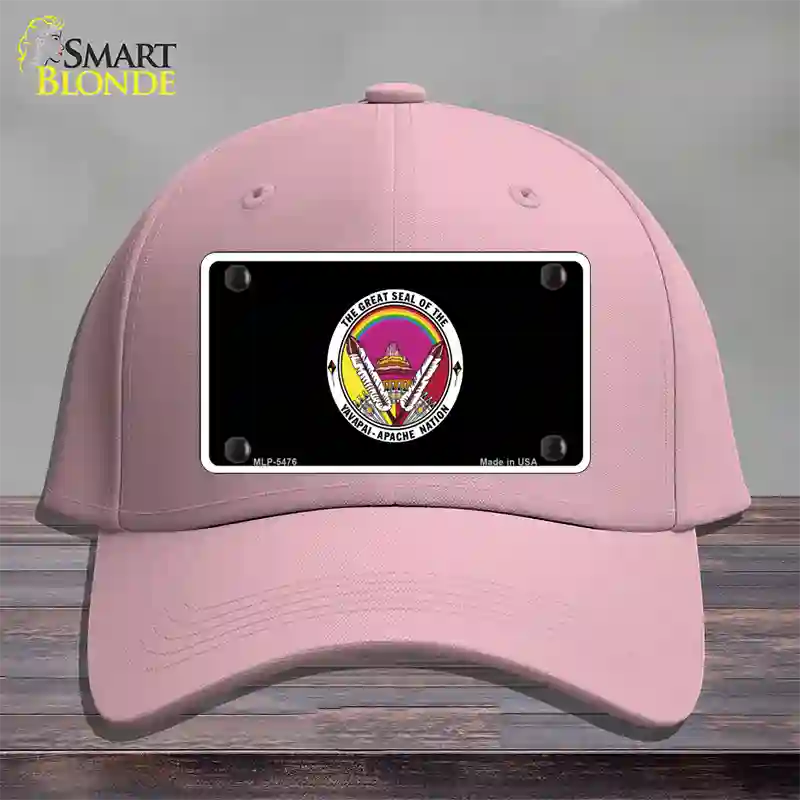 Yavapai Apache Novelty License Plate Hat Cotton / Pink