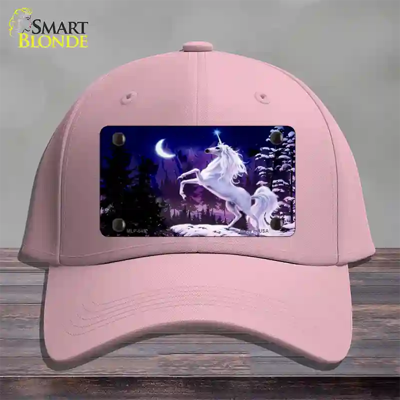 Unicorn Novelty License Plate Hat Cotton / Pink