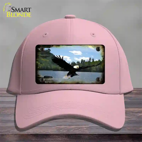 Eagle Over Water Novelty License Plate Hat Cotton / Pink