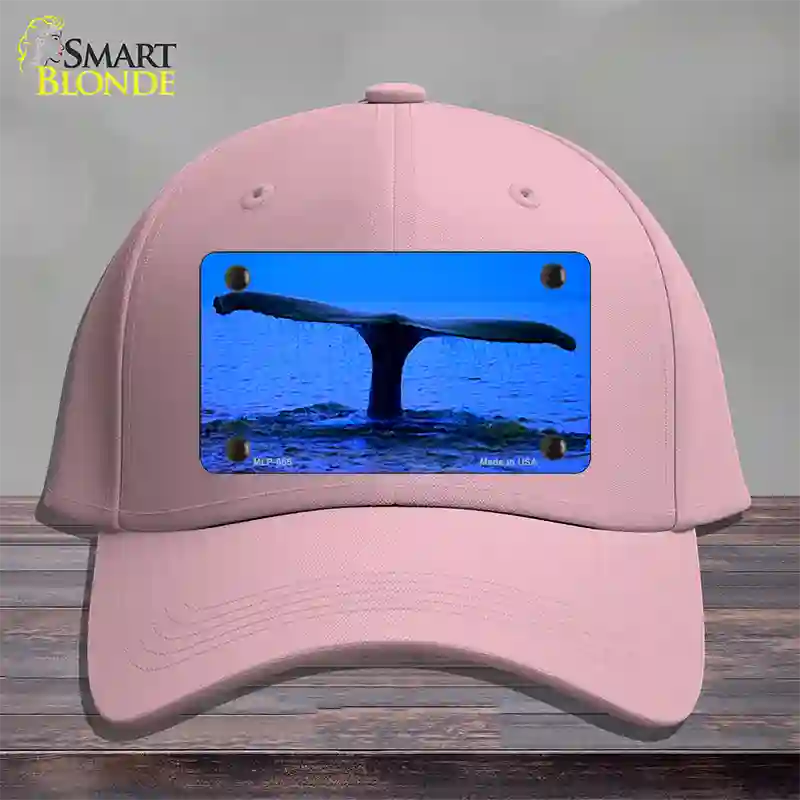 Whale Tail Novelty License Plate Hat Cotton / Pink