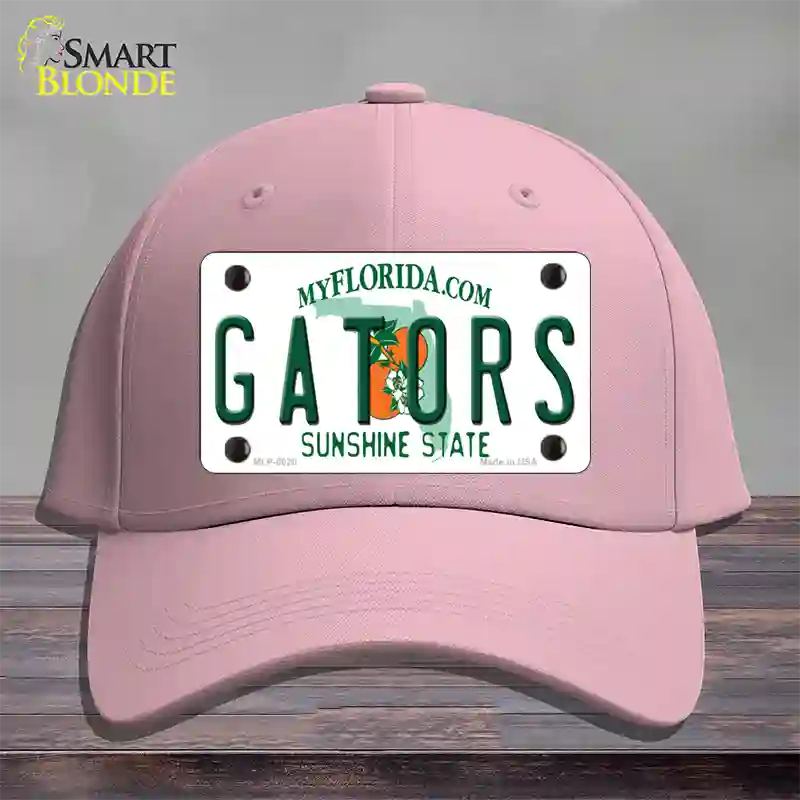 Gators Florida Novelty License Plate Hat Cotton / Pink