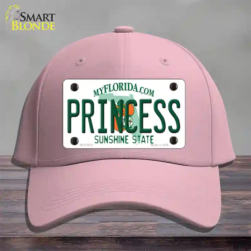 Princess Florida Novelty License Plate Hat Cotton / Pink