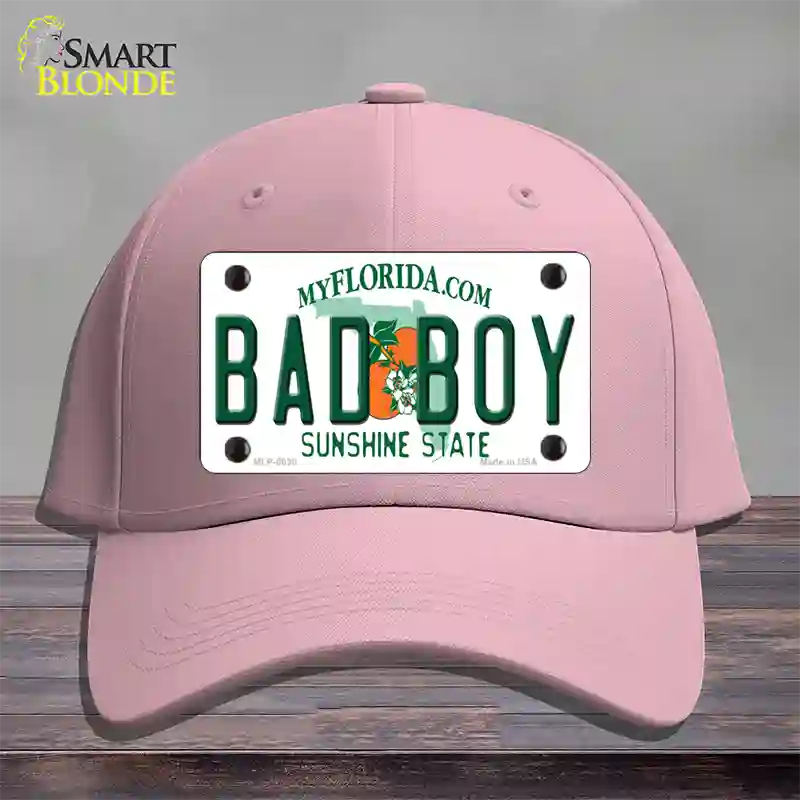 Bad Boy Florida Novelty License Plate Hat Cotton / Pink