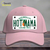 Hot Mama Florida Novelty License Plate Hat Cotton / Pink