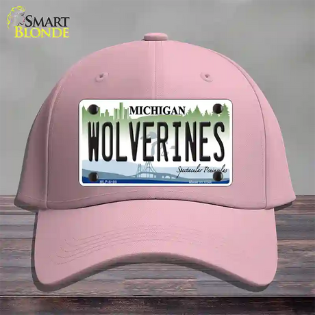 Michigan Wolverines Novelty License Plate Hat Cotton / Pink