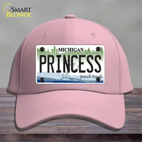 Princess Michigan Novelty License Plate Hat Cotton / Pink