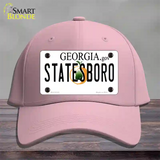 Statesboro Georgia Novelty License Plate Hat Cotton / Pink