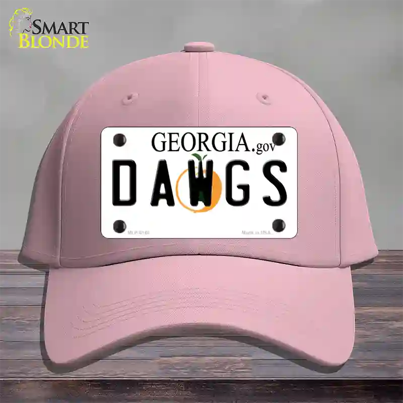 Dawgs Georgia Novelty License Plate Hat Cotton / Pink