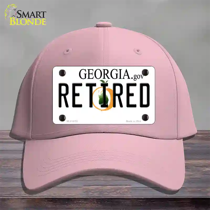 Retired Georgia Novelty License Plate Hat Cotton / Pink