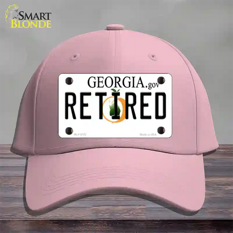 Retired Georgia Novelty License Plate Hat Cotton / Pink