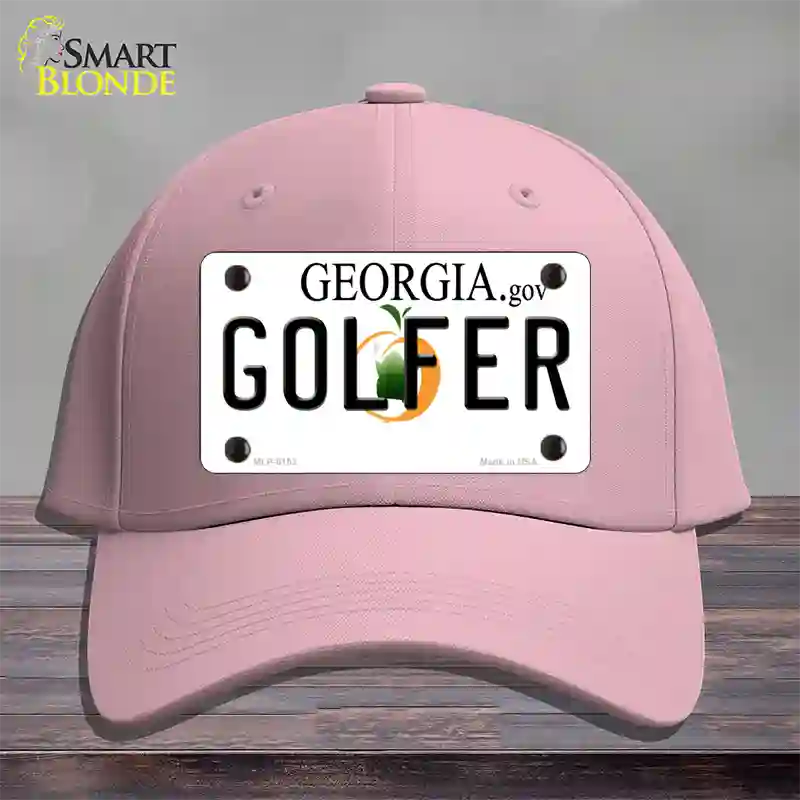 Golfer Georgia Novelty License Plate Hat Cotton / Pink