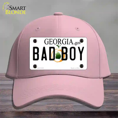 Bad Boy Georgia Novelty License Plate Hat Cotton / Pink