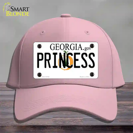 Princess Georgia Novelty License Plate Hat Cotton / Pink