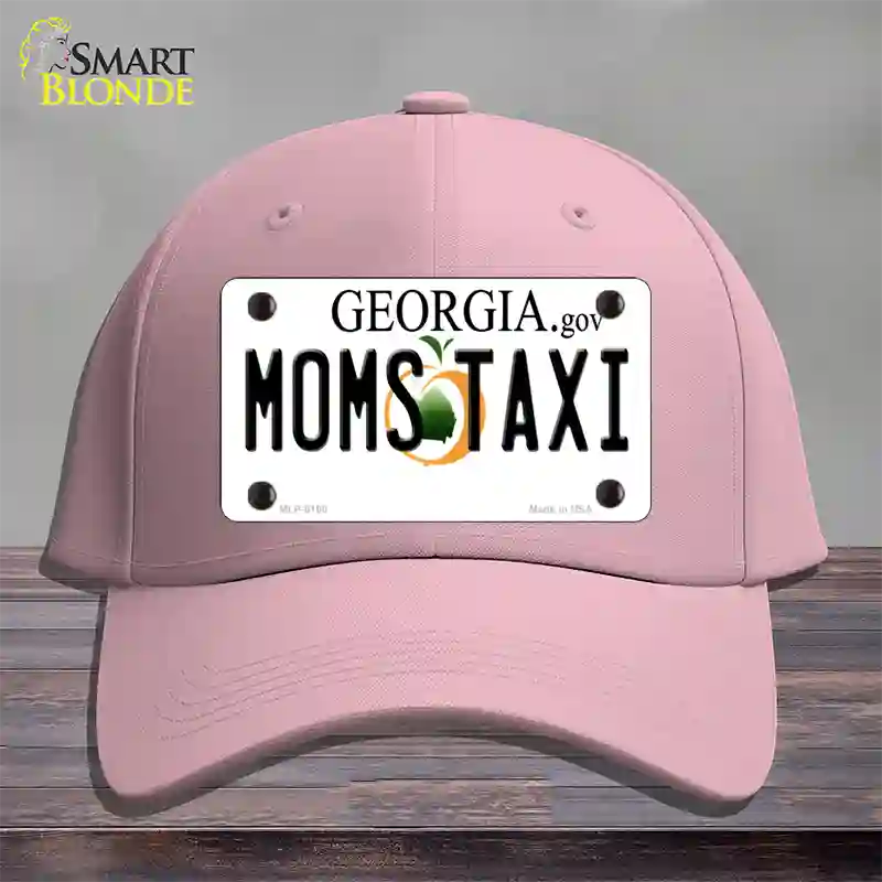 Moms Taxi Georgia Novelty License Plate Hat Cotton / Pink