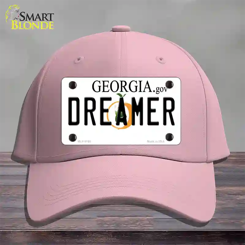 Dreamer Georgia Novelty License Plate Hat Cotton / Pink