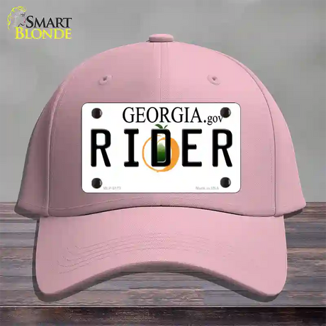 Rider Georgia Novelty License Plate Hat Cotton / Pink