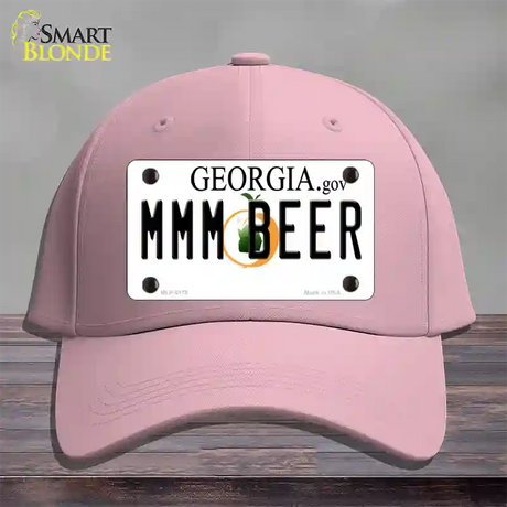 MMM Beer Georgia Novelty License Plate Hat Cotton / Pink