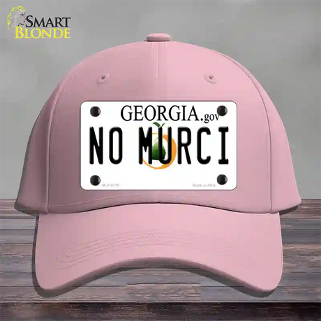 No Murci Georgia Novelty License Plate Hat Cotton / Pink