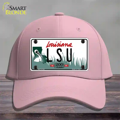 LSU Louisiana Novelty License Plate Hat Cotton / Pink