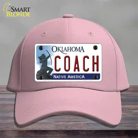 Coach Oklahoma Novelty License Plate Hat Cotton / Pink