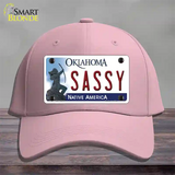 Sassy Oklahoma Novelty License Plate Hat Cotton / Pink