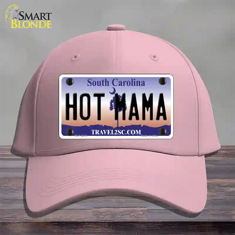 Hot Mama South Carolina Novelty License Plate Hat Cotton / Pink