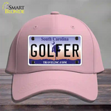 Golfer South Carolina Novelty License Plate Hat Cotton / Pink