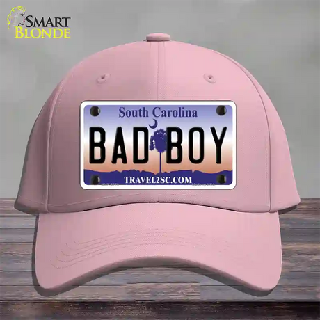 Bad Boy South Carolina Novelty License Plate Hat Cotton / Pink