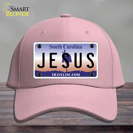 Jesus South Carolina Novelty License Plate Hat Cotton / Pink