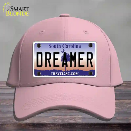 Dreamer South Carolina Novelty License Plate Hat Cotton / Pink