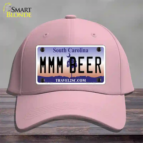 MMM Beer South Carolina Novelty License Plate Hat Cotton / Pink