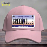 Greenville South Carolina Novelty License Plate Hat Cotton / Pink