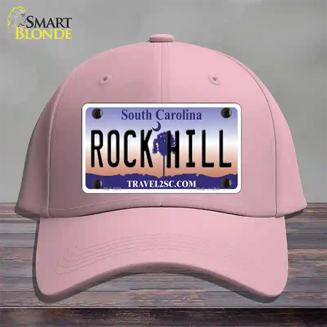 Rock Hill South Carolina Novelty License Plate Hat Cotton / Pink