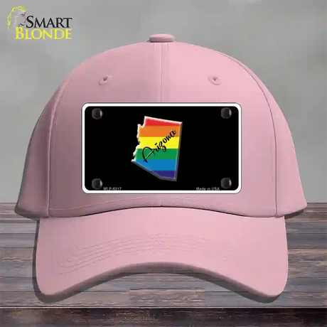 Arizona Rainbow Novelty License Plate Hat Cotton / Pink