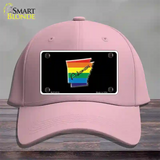 Arkansas Rainbow Novelty License Plate Hat Cotton / Pink