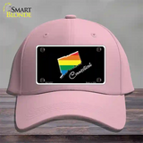 Connecticut Rainbow Novelty License Plate Hat Cotton / Pink