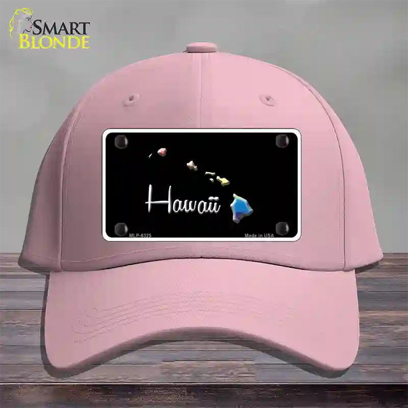 Hawaii Rainbow Novelty License Plate Hat Cotton / Pink