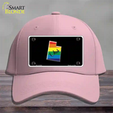 Utah Rainbow Novelty License Plate Hat Cotton / Pink