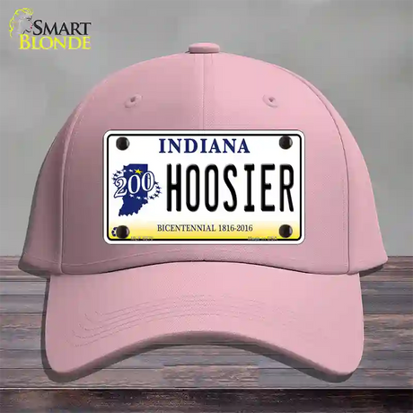 Hoosier Indiana Novelty License Plate Hat Cotton / Pink