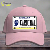 Cardinal Indiana Novelty License Plate Hat Cotton / Pink