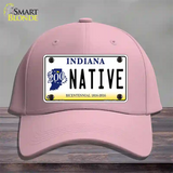 Native Indiana Novelty License Plate Hat Cotton / Pink