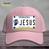 Jesus Indiana Novelty License Plate Hat Cotton / Pink