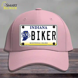 Biker Indiana Novelty License Plate Hat Cotton / Pink