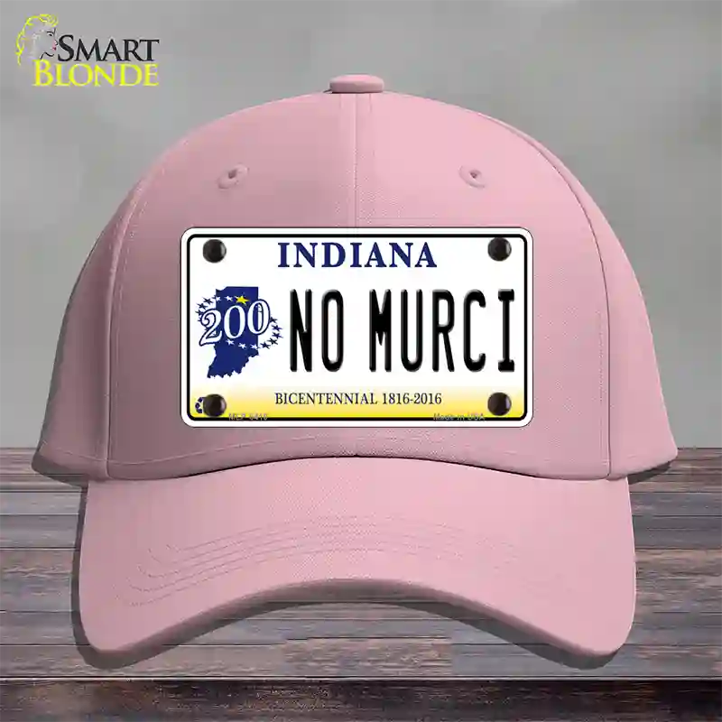 No Murci Indiana Novelty License Plate Hat Cotton / Pink