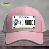 No Murci Indiana Novelty License Plate Hat Cotton / Pink