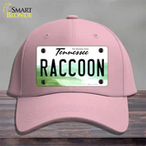 Raccoon Tennessee Novelty License Plate Hat Cotton / Pink