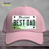 Best Dad Tennessee Novelty License Plate Hat Cotton / Pink