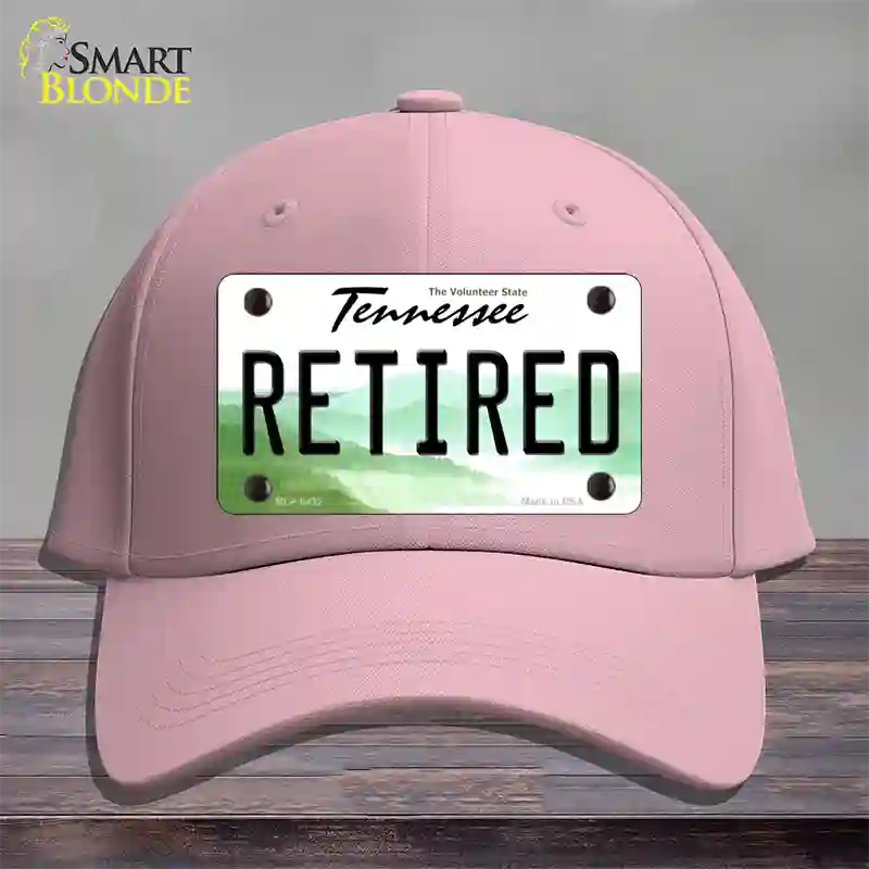 Retired Tennessee Novelty License Plate Hat Cotton / Pink